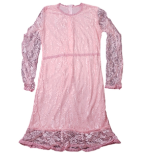Pink lace dress